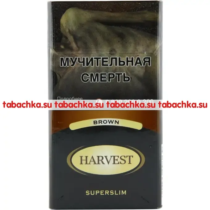 Сигареты Harvest Brown Superslim Сигареты Harvest Brown Superslim